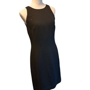 Jones New York Black Halter Sheath Mini Dress